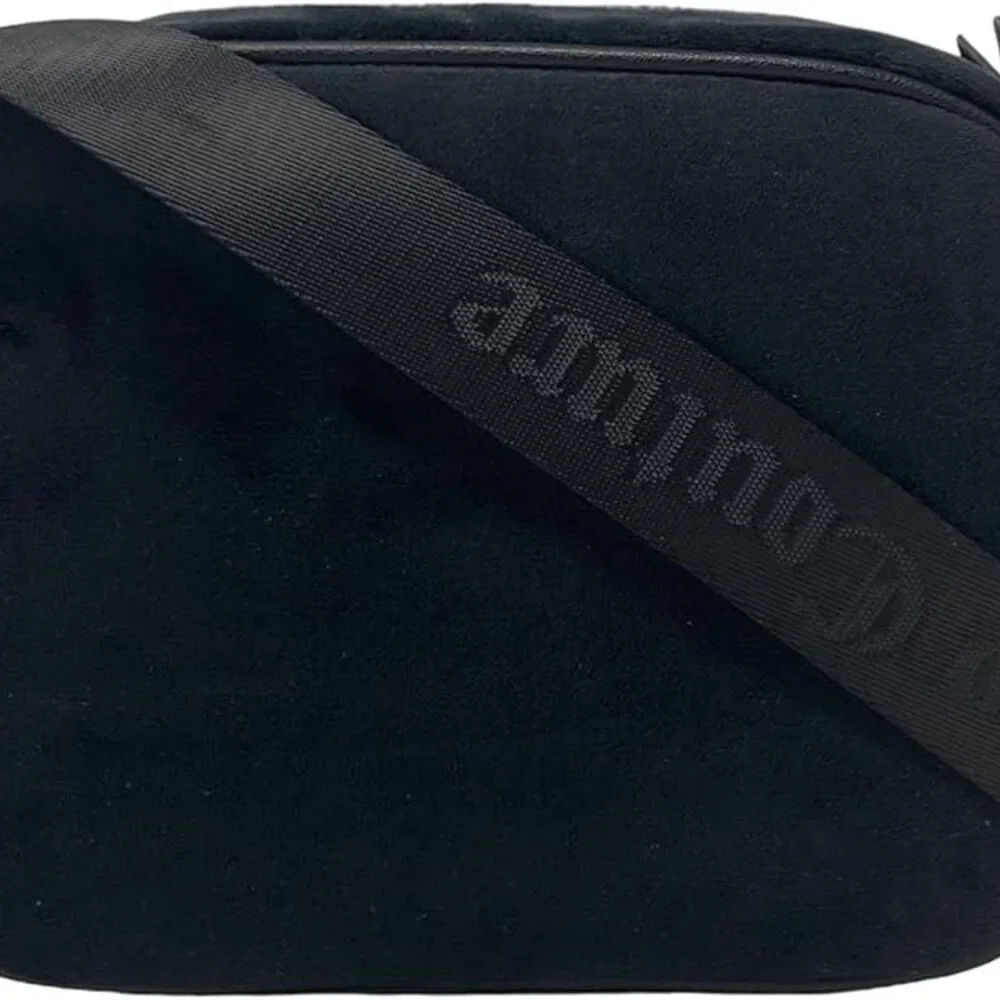 Juicy Couture Obsession Crossbody Camera Bag Black Velour NWT